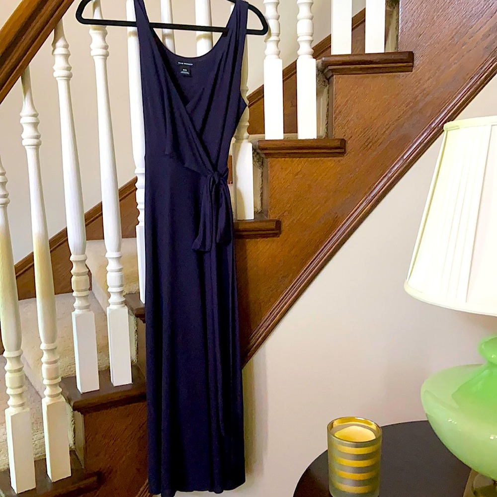 Club Monaco Navy Wrap Dress